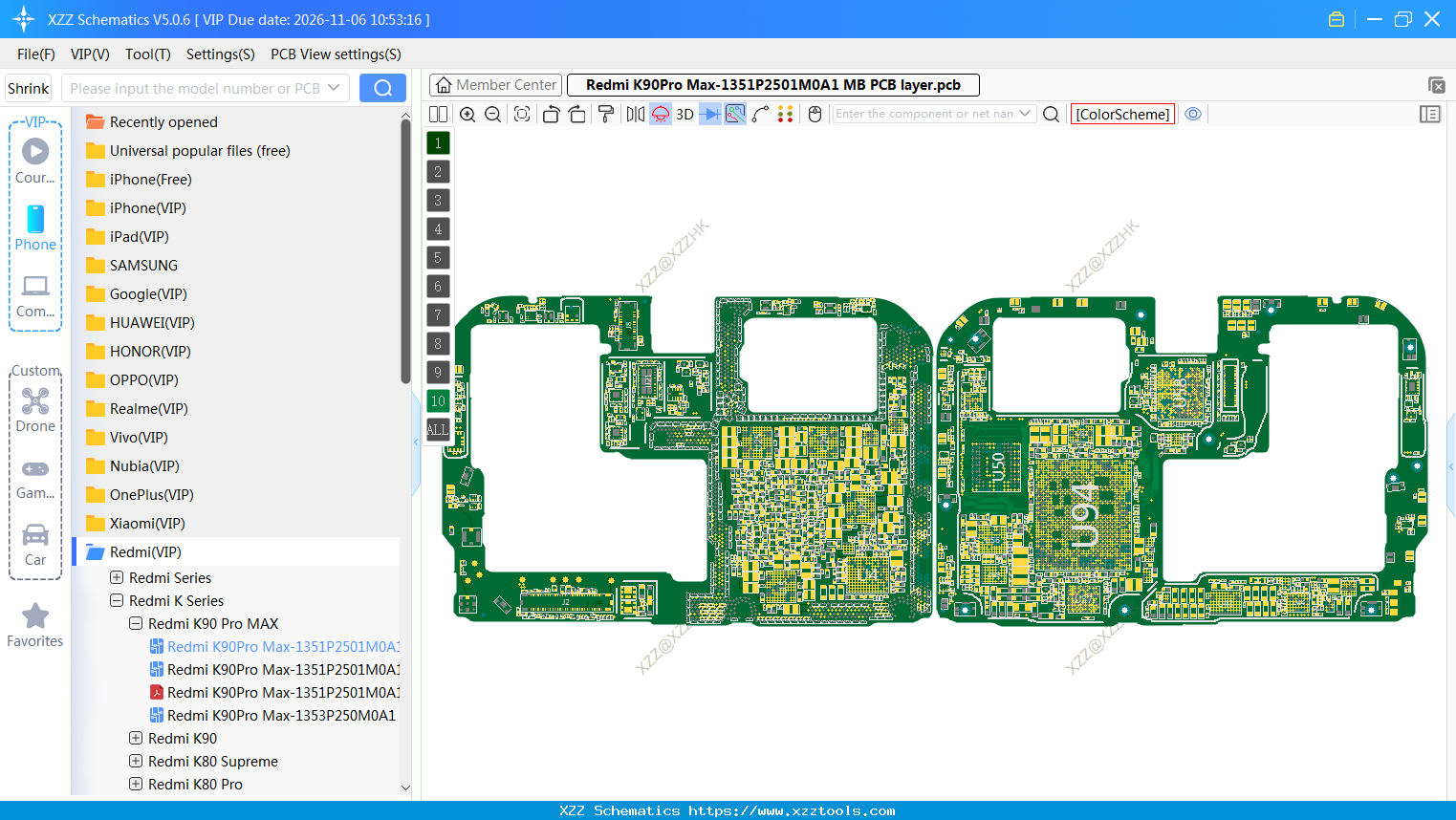 Redmi K90Pro Max-1351P2501M0A1 MB PCB Layer